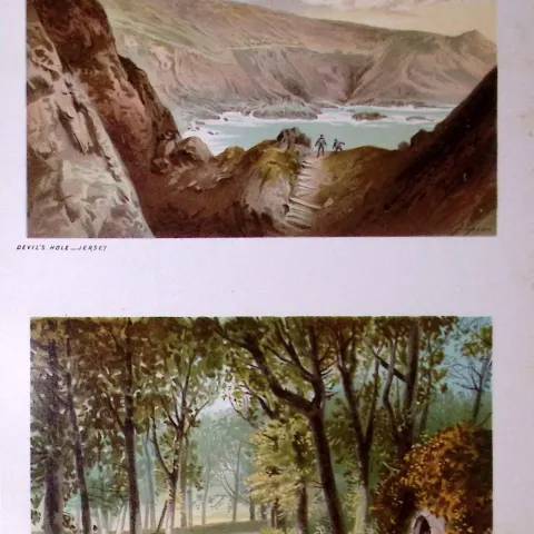 Jersey Devil’s Hole & Vinchelez Lane Victorian Antique Double Print-38a