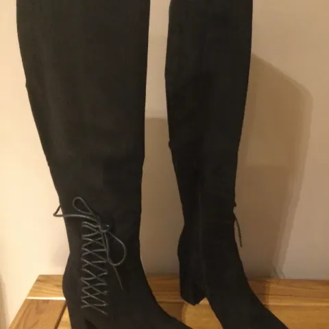 Dolcis “Emma” Long Boots, Block Heel, Size 4, Black - New RRP £55.00