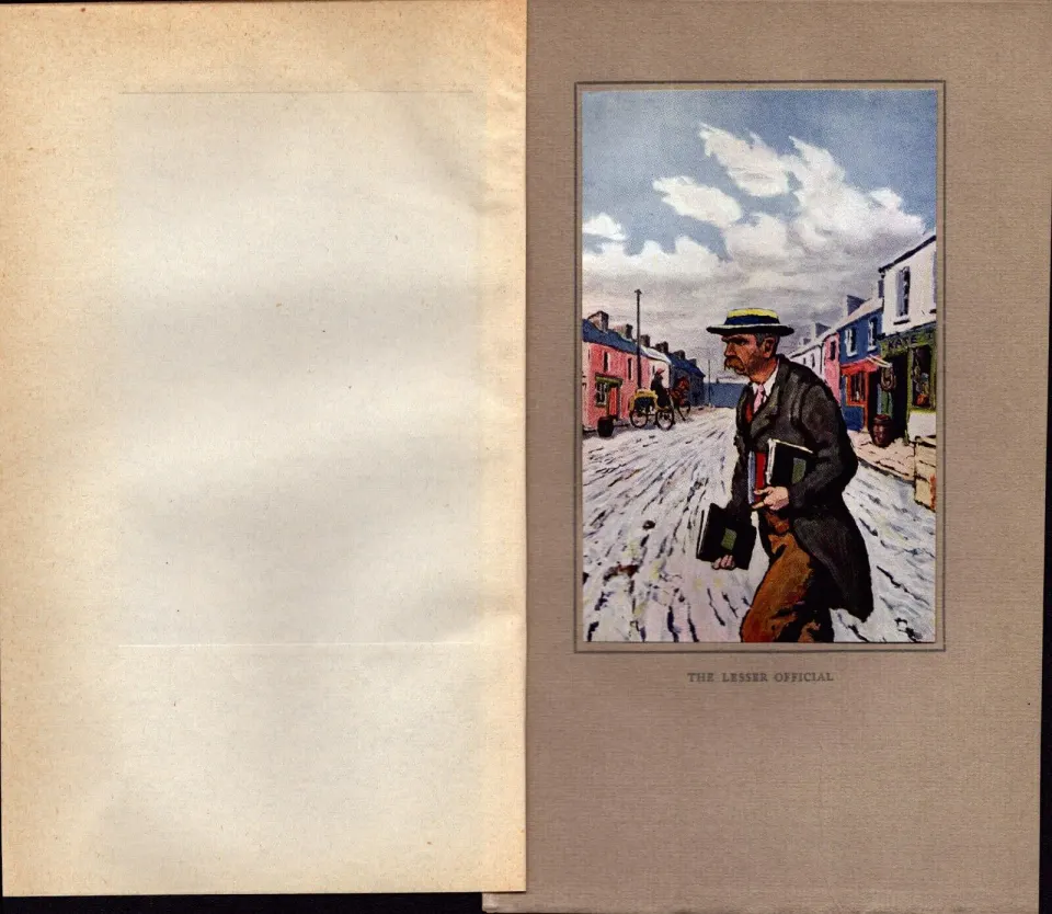 “The Lesser Official” Antique 109 Years Old Jack B Yeats Colour Book Plate.