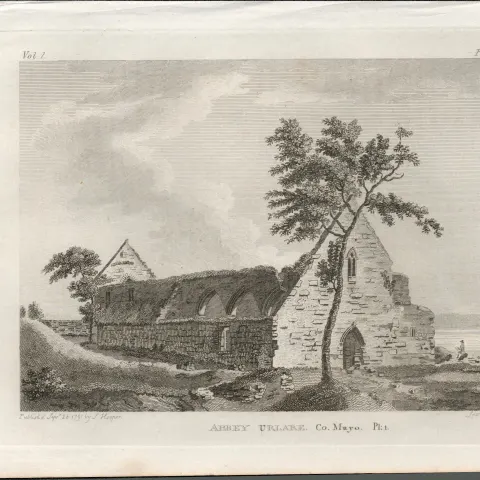 Urlare Abbey No 2 Co Mayo Rare 1791 Francis Grose Antique Print.