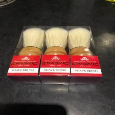4 x Pack of 3 Erasmic Shave brushes L13A