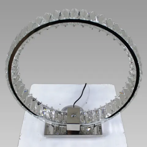 Fine Contemporary Crystal Halo Table Lamp