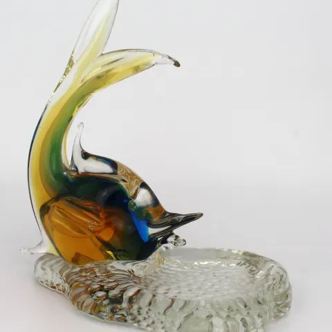 Fish Dish Glass Animal Sculptures