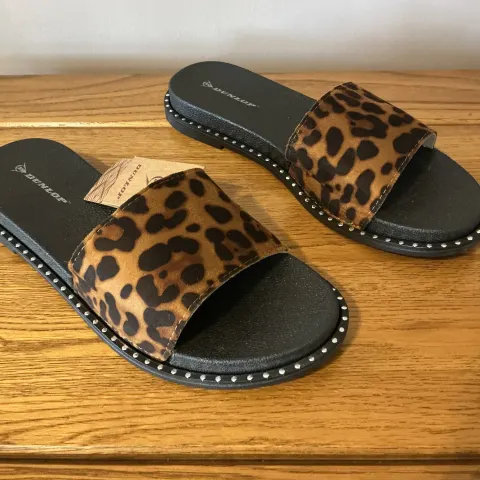 Dunlop “Ava” Ladies Sandals, Size 8, Leopard - New RRP £25.00