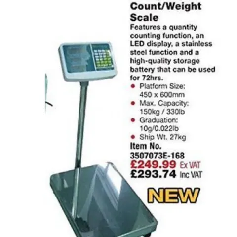 Digital Count Electronic Counter top Weighing Scales Northern Tools 3507073E NEW SEALED BOX