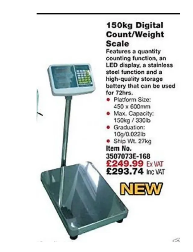 Digital Count Electronic Counter top Weighing Scales Northern Tools 3507073E NEW SEALED BOX