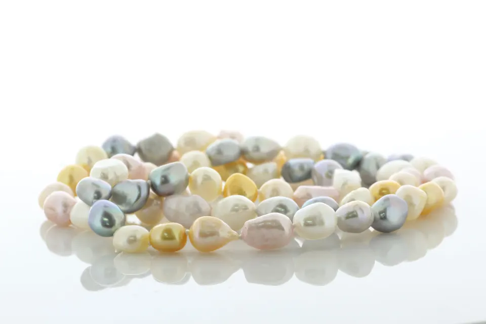 26 Inch Freshwater Baroque Shaped Cultured 8.0 - 8.5mm Pearl Necklace