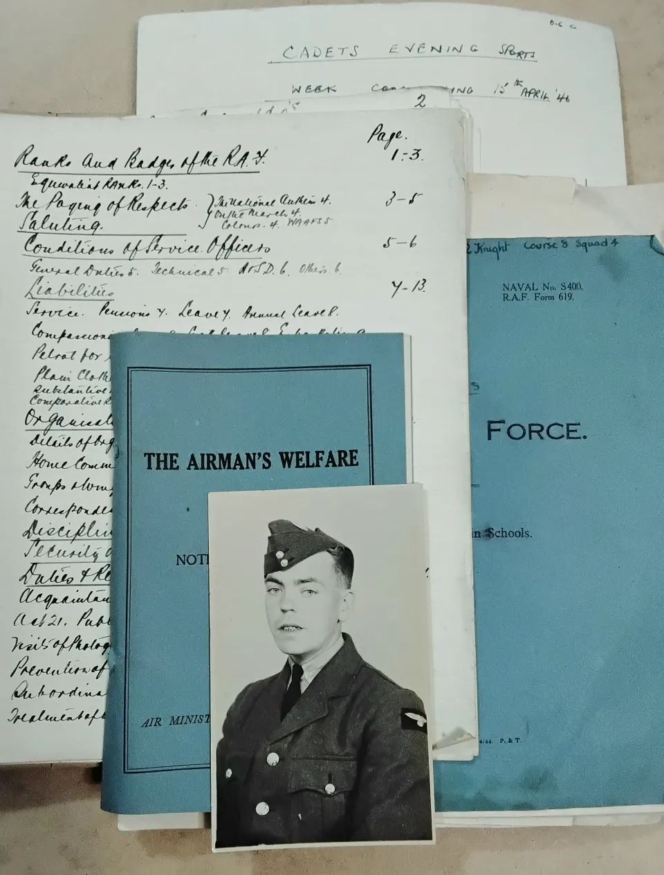 WW2 RAF Officers Handwritten Notes, File  1941