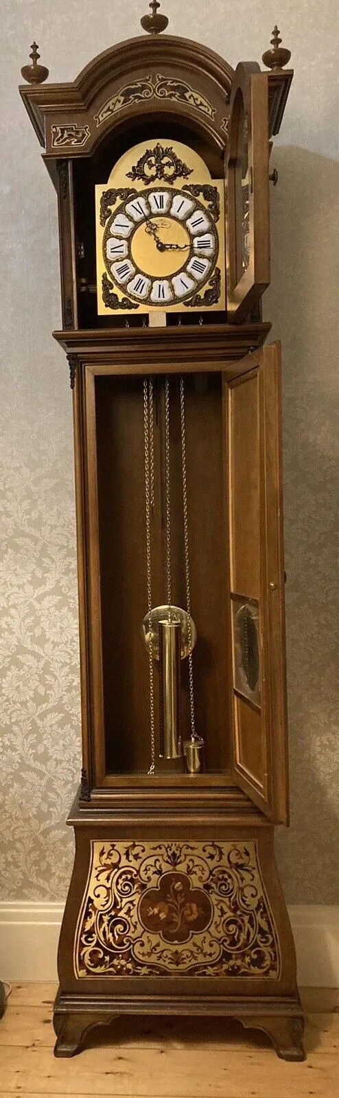 Vintage Stile Fomme Boulle Longcase Clock