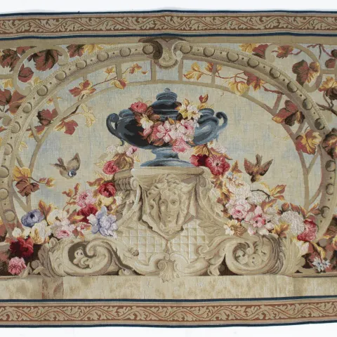 French Goblys Aubusson Style Tapestry Wall Hanging