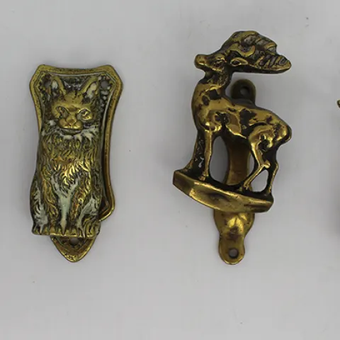 Set of 4 Vintage Brass Door Knockers
