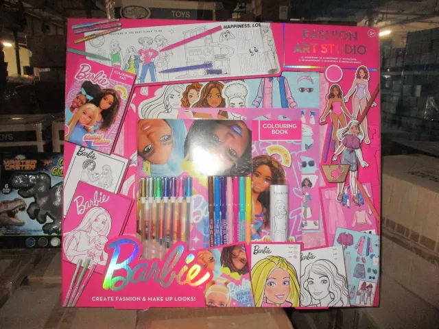 10 Pcs Large Size Barbie Bumper Stationary Set - 10 Pcs In Lot RRP £14.99/unit