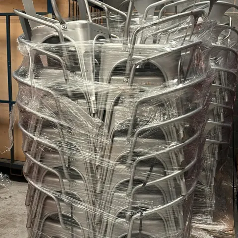 32 x Silver Torex Metal Chairs
