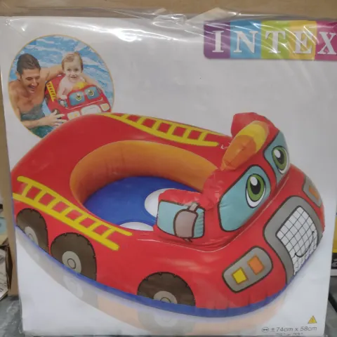 INTEX FIRE ENGINE KIDS CHILDRENS SWIMMING INFLATABLE. RRP £12 - GRADE A