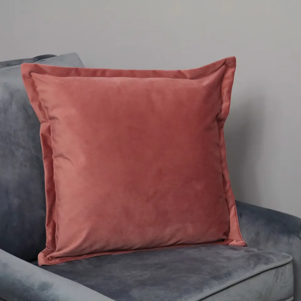 Rose Velvet Cushion - Feather Filled RRP - £40