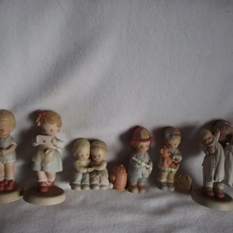 6 x Vintage Mabel Lucie Attwell Figurines - Made By Enesco - 1990's