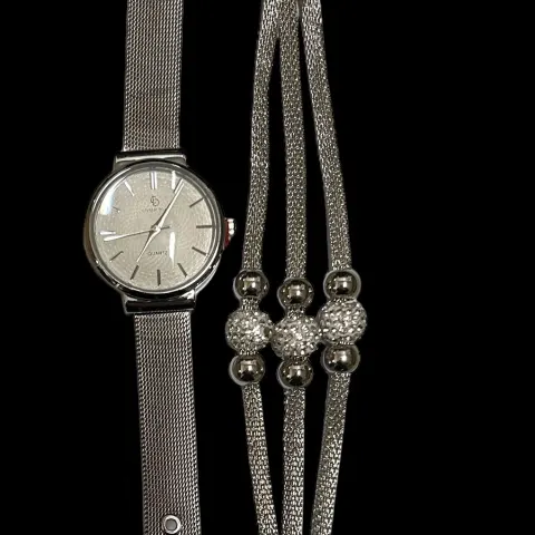 8 x Crystal Blue Ladies Watch And Bracelet Set L11a sku-2691