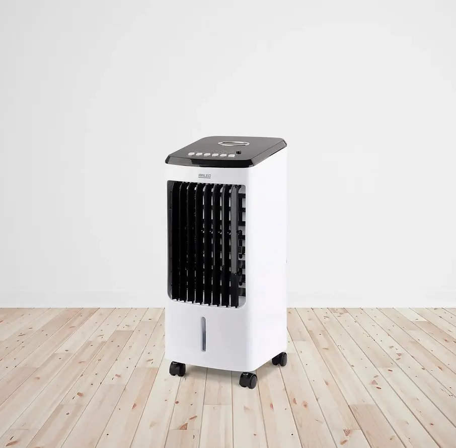(58/Mez) RRP £80. Arlec 3.5Litre 3 In 1 Mobile Cooler. Cooler, Fan & Humidifier Unit. Large 270m3/h