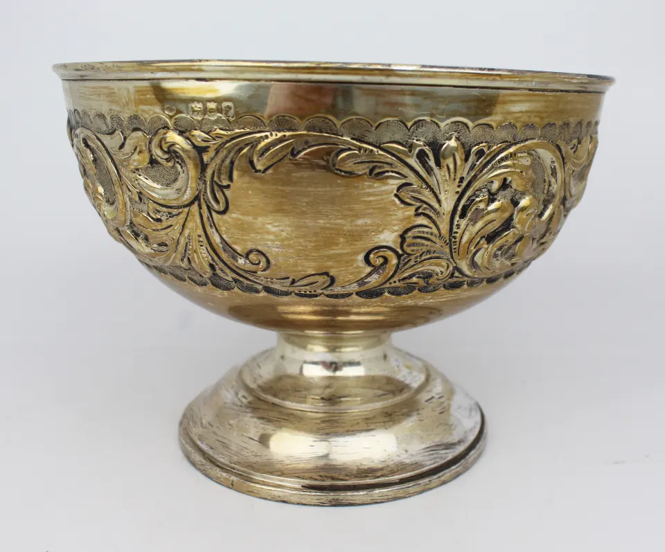 Edwardian Solid Silver Bowl London 1901