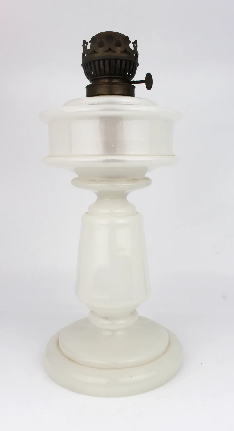 Victorian Opaline Glass Oil Lamp