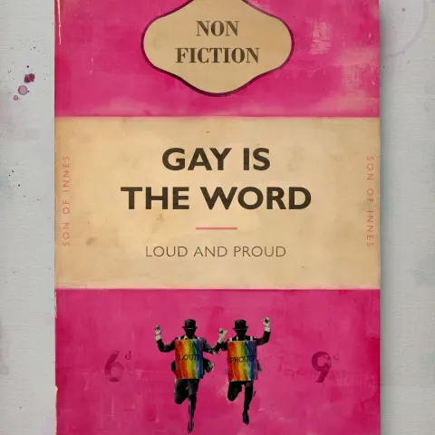 Son of Innes (b 1977) ‘Gay Is The Word’,Penguin Classics Genre,Edition, Giclee Print,Signed COA,2024