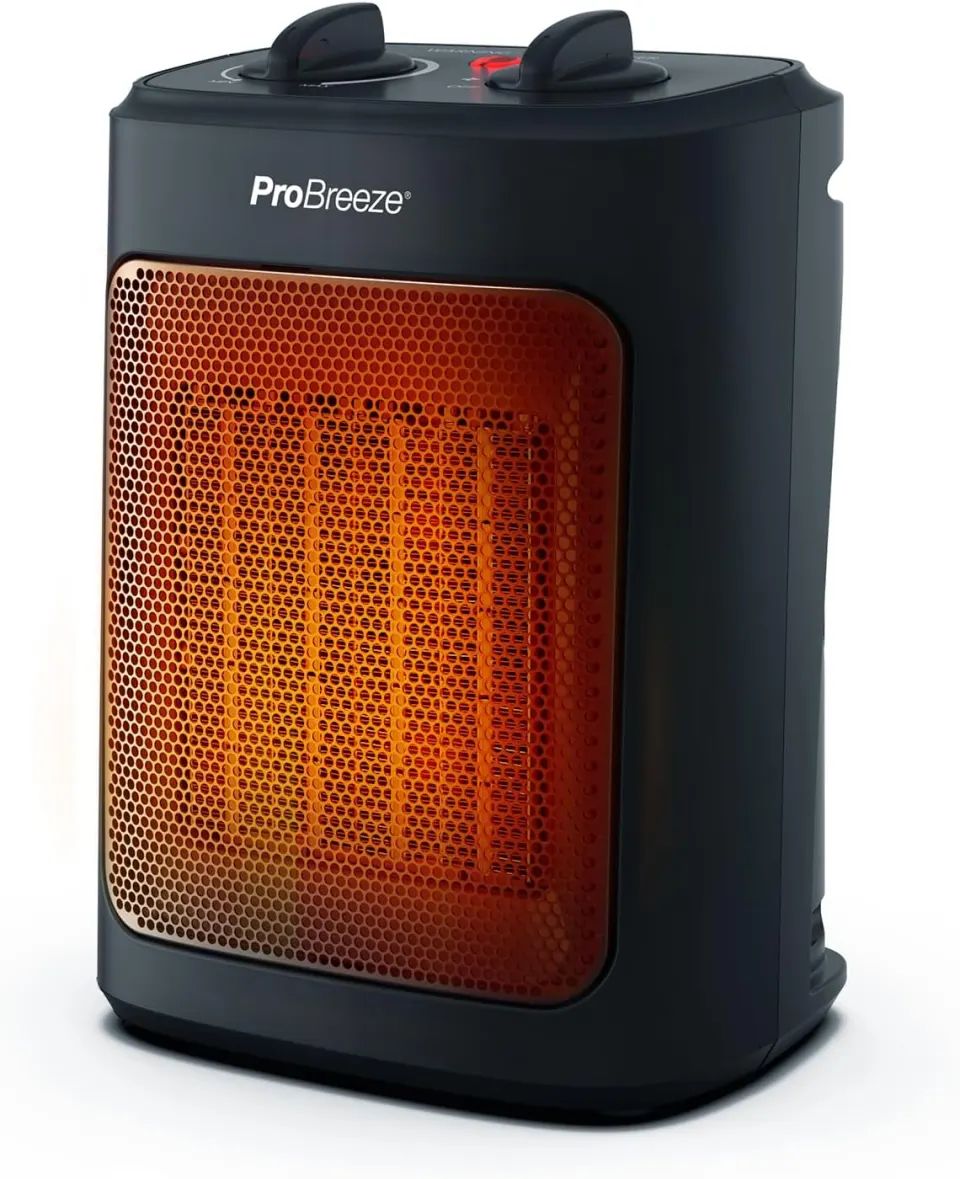 Pro Breeze 2000W Mini Ceramic Fan Heater - 3 Heat Settings RRP £44.99