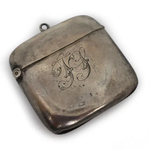 Edwardian Solid Silver Vesta Case