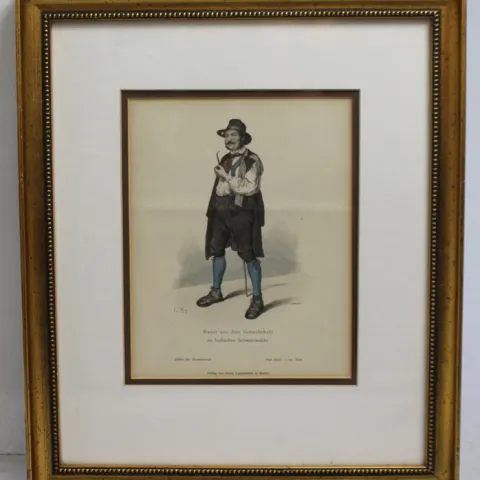 Bauer aus dem Gutachthale Print Set in Frame