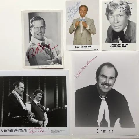 COUNTRY SINGERS; Slim & Byron Whitman, Pat Boone, Johnnie Ray & Guy Mitchell