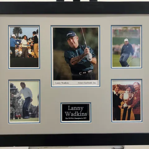 LANNY WADKINS framed original signature presentation.