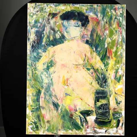Yshi Contemporary Art Original Oil Signed By The Artist