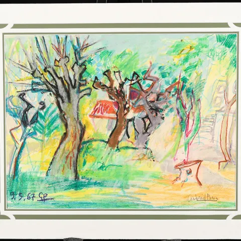 Original Pastel Painting By Gabriel Paris