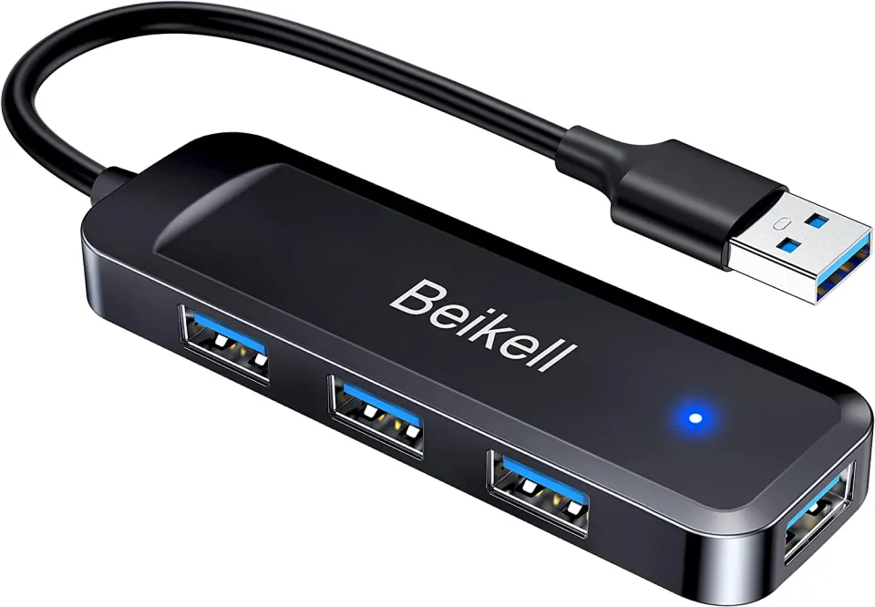 5 x USB Hub, Beikell 4-Port USB 3.0 Data Hub