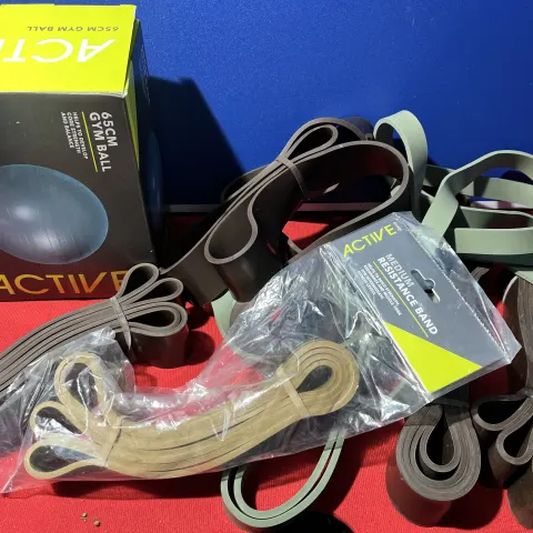 J1/B - Job Lot New, Exercise Bands, Ball & Running Weight