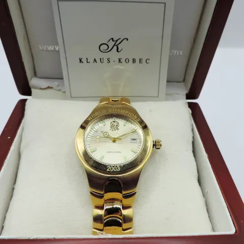 Klaus Kobec England Rugby Champions 2003 Limited Edition Watch Boxed New