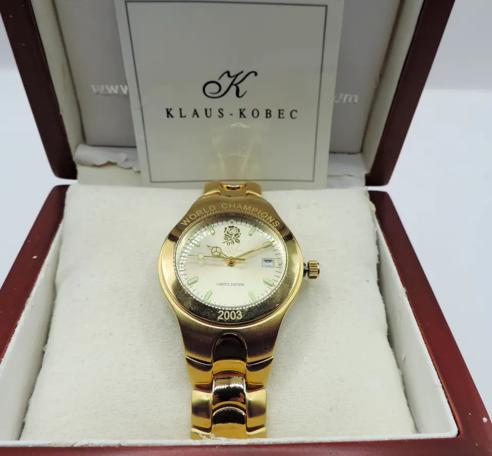 Klaus Kobec England Rugby Champions 2003 Limited Edition Watch Boxed New