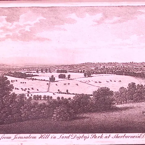 Dorset-Sherbourne Rare 1776 Georgian Copper Plate Antique Engraving -59
