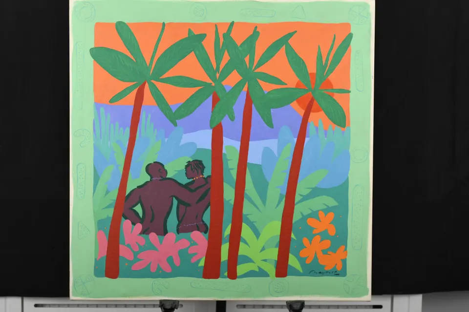 Gerry Baptist Original Painting, Titled "The Garden of Eden"