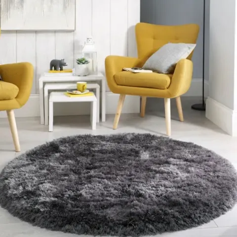 Dunelm Jewel Shaggy Round Rug RRP£89