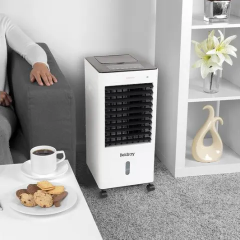 (67/MR1A) RRP £130. Beldray 4 in 1 Air Cooler, Purifier, Humidifier and Heater. (H60x W30x D27cm).