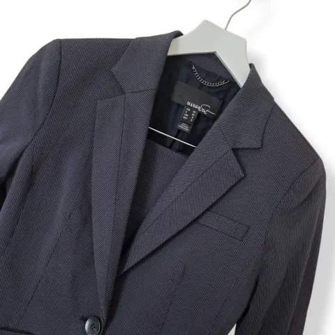 Mango Pinstripe Skirt Suit Size 38 / 40 RRP £280
