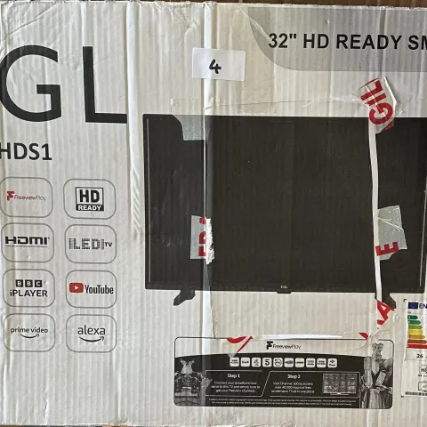 EGL 32" Full HD Smart LED TV. RRP £200 - GRADE U