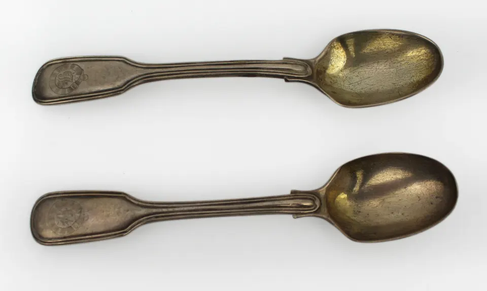 Pair of Victorian Solid Silver Berry Spoons London, 1839