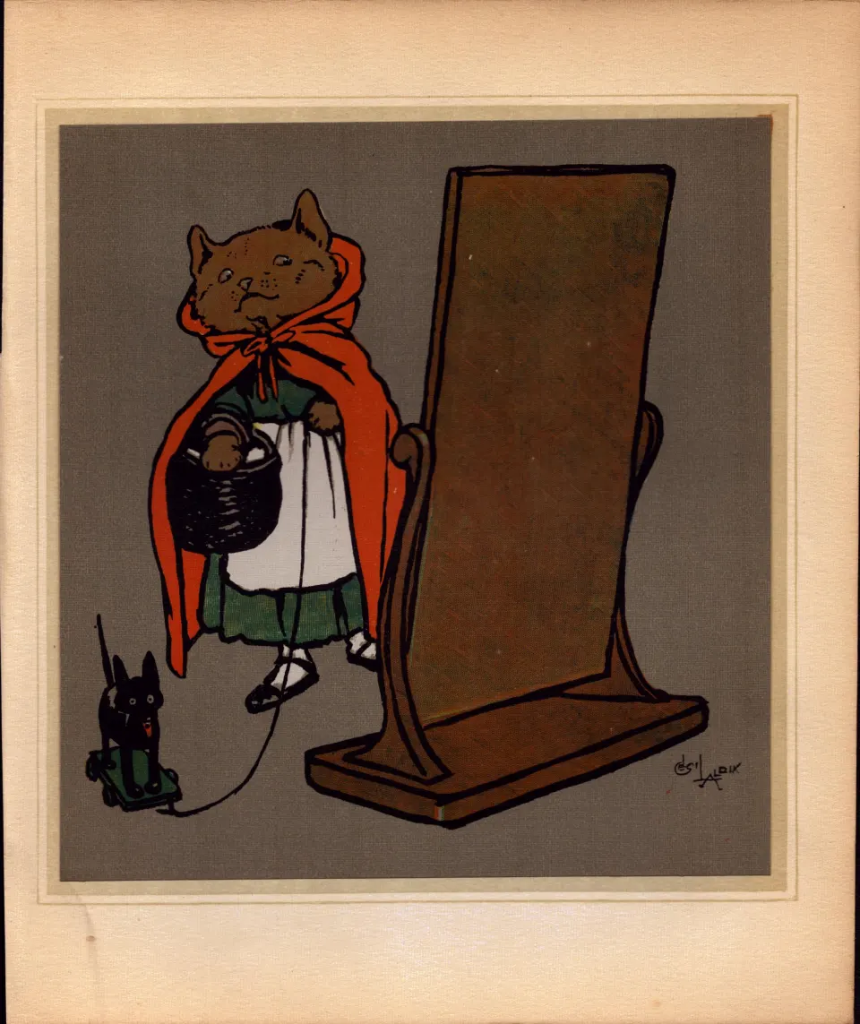 Cecil Aldin Merry Party Rare Antique Book Plate “Red Riding Fox”.