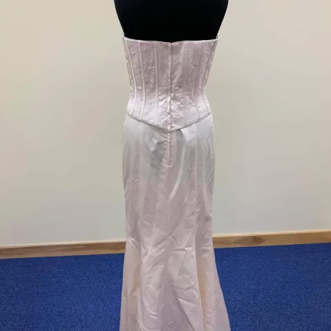 Wedding dress Hilary Morgan 2194F size 12 almond satin