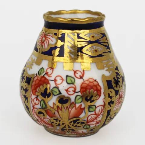 Royal Crown Derby Miniature Imari Vase c.1910