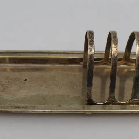 Early 20th c. Silver Plated Toast Rack by Asprey London