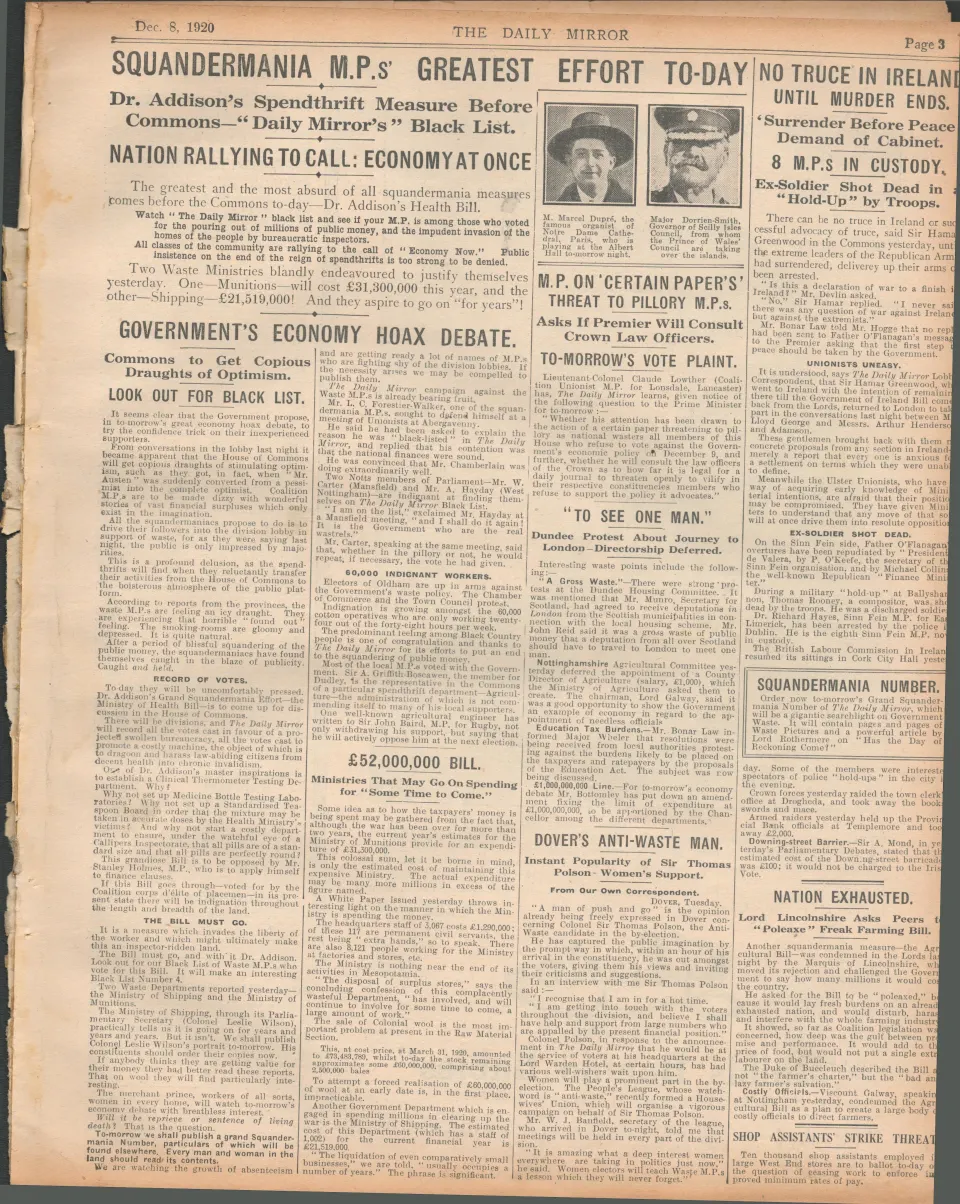 No Truce in Ireland Until Murders End  Irish War of Independence 1920