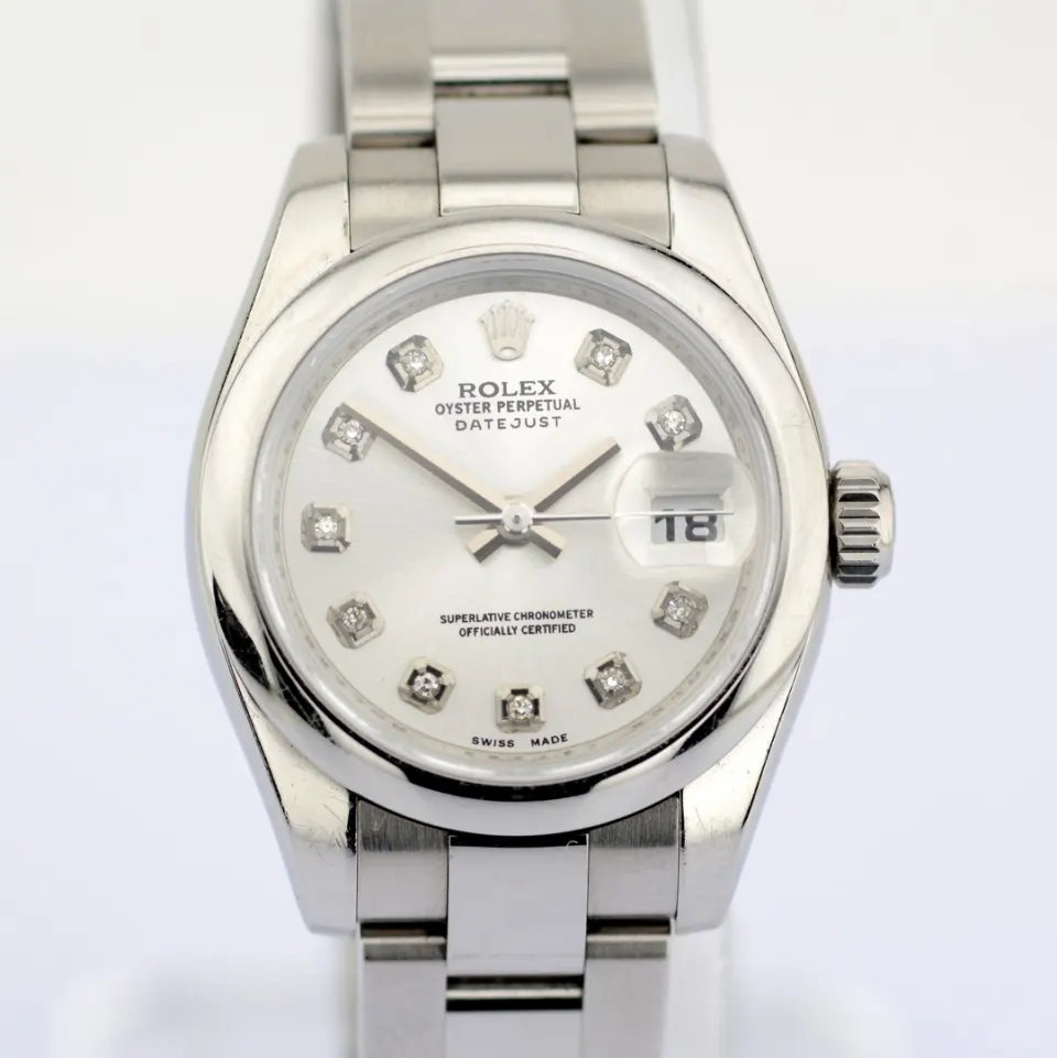 Rolex / Oyster Perpetual Diamond - Lady's Steel Wristwatch