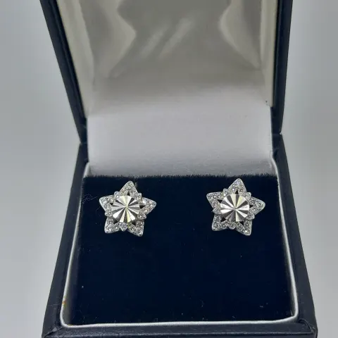 Silver Star Stud Earring